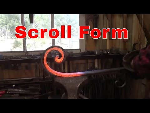 Making and using a simple scroll form - basic blacksmithing