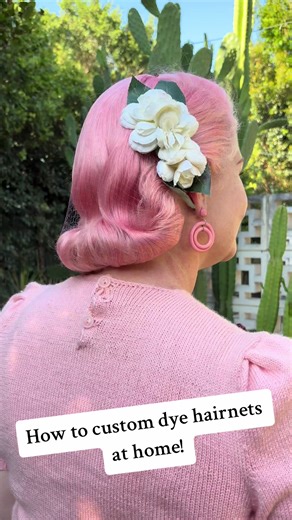How to Custom Dye Hair Nets at Home