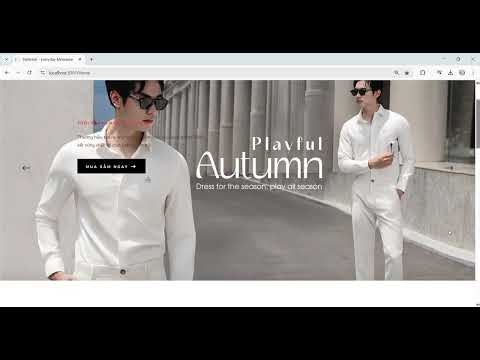 Demo Website bán hàng thời trang nam ASP NET MVC Web API - Tích hợp VNPay thanh toán