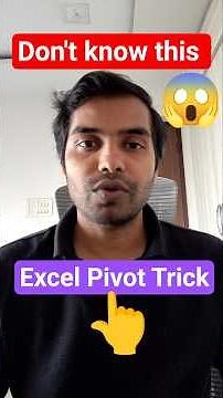 ✅ 99% Don't know this Excel Pivot Trick