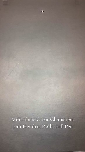 @Montblanc Great Characters Jimi Hendrix Rollerball Pen. This is definitely my favorite box that a pen comes in. #montblanc #inspirewriting #fountainpen #fountainpens #pen #pens #purple #jimi #hendrix #jimihendrix