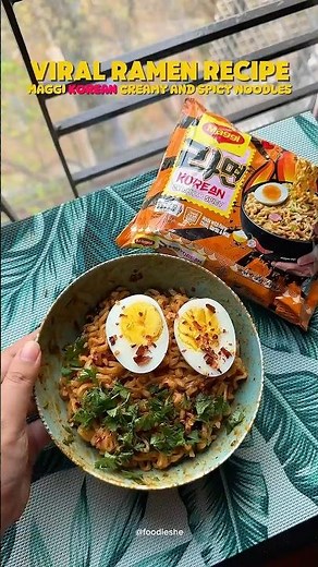 🍜🔥 VIRAL Maggi Korean Creamy & Spicy Ramen Recipe! Easy & Delicious Noodles You MUST Try! 🤤