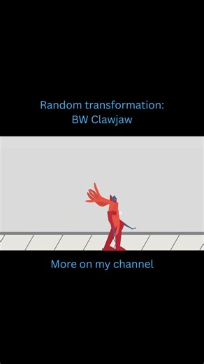 Random transformation:BW Clawjaw #transformer #maximal #sticknodes #animation