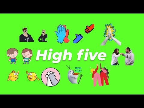 Animated High Five GIF Green Screen Pack (Free Download)