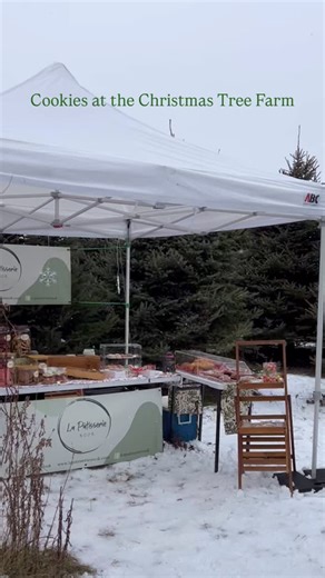 I’ve been so busy at our Christmas markets and with orders that I’ve barely posted anything lately! So here’s a pretty video of our tent in the snow at Tallboots Christmas Tree farm. We had a great time selling baked goods to everyone and enjoying the smell of all the beautiful trees 🌲 We’ve got one more weekend of markets coming up then we’re doing orders out of the house all the way up to Christmas! #christmastree #market #baking #bakery #snow | La Patisserie Nook