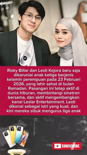 Bahagia Meled4k! Rizky Billar & Lesti Kejora Dikaruniai Anak Ketiga