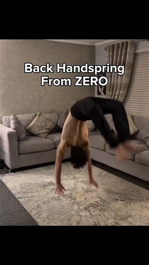 Easy Back handspring Steps #shorts #fitness