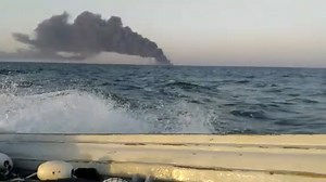 Iran's largest naval ship catches fire, sinks, agencies say
