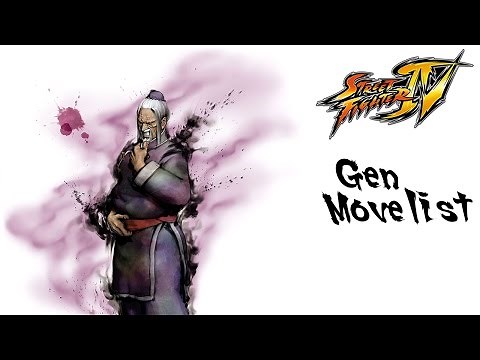 Street Fighter IV - Gen Move List