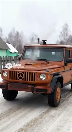 деревня дед сделал себе гелик из дерева на паровой тяге