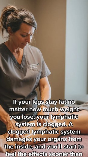 If your legs stay fat no matter how much weight you lose, your lymphatic system is clogged. A clogged lymphatic system damages your organs from the inside, and you’ll start to feel the effects sooner than you think. Here are 4 tips to drain your lymphatic system. Start with Dandelion Root. It's like opening a clogged drain. It flushes out all the stuck fluid and waste from your swollen tissue, so get ready to feel your legs lighten up for the first time in years. Next, take Cleavers. It sweeps t