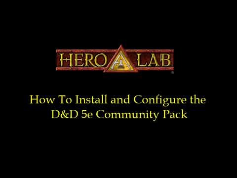 Hero Lab - How To Install The D&D 5e Community Pack