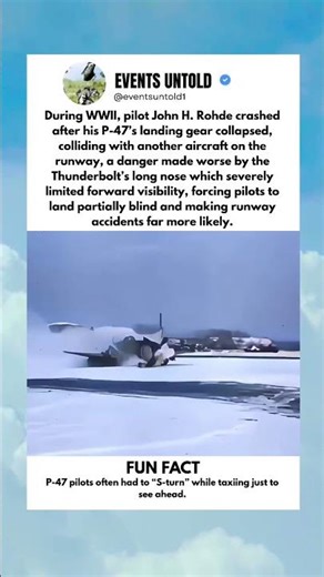 How the Thunderbolt’s Long Nose Caused Deadly Runway Collisions