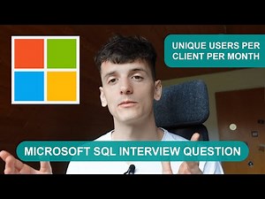 Microsoft SQL Interview Question for Data Scientists and Data Analysts (StrataScratch 2024)
