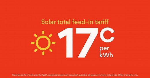 314 reactions · 103 shares | With Origin Solar Boost get a solar feed-in tariff of 17c p kWh plus 5% off our electricity usage charges. Find out more. | Origin Energy | Facebook