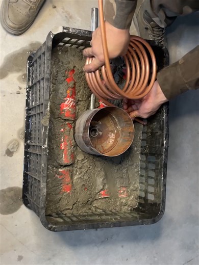 Wrap Copper Tubing on Fire Extinguisher for Winter Heat