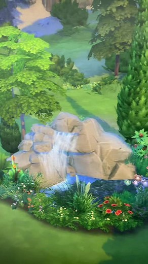 Create a Charming Waterfall in The Sims 4