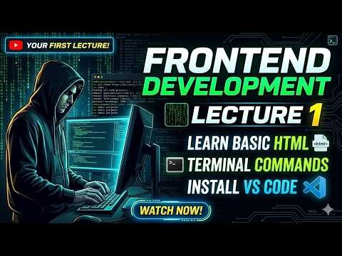 Website Development Ka Pehla Lecture | VS Code Install + Basic HTML + Terminal Commands (Urdu/Hindi)