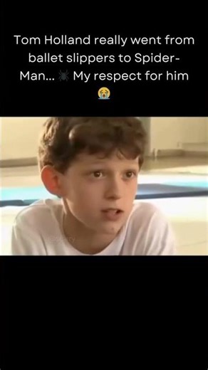 Tom Holland was actually a ballet dancer? 🩰🕷️ #spiderman