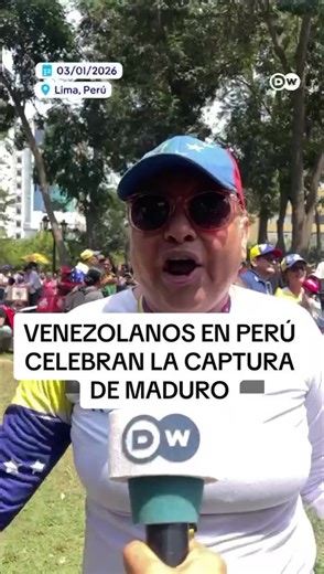 Los venezolanos en Perú celebran la captura de Nicolás Maduro por parte de Estados Unidos Desde la madrugada, decenas de venezolanos se han reunido frente a la embajada de Venezuela en Lima, para festejar la captura de Nicolás Maduro anunciada por el presidente de Estados Unidos, Donald Trump, después de una intervención militar con bombardeos en Caracas. Más de 1,6 millones de venezolanos viven actualmente en el país. Muchos de ellos llegaron durante la ola migratoria que comenzó en 2017, cuand
