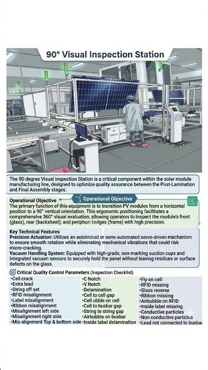 🌍 90° visual inspection solar module 🌍
