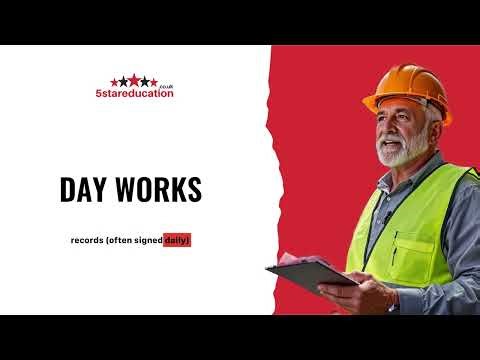 Level 6 NVQ CSM - DAY WORKS