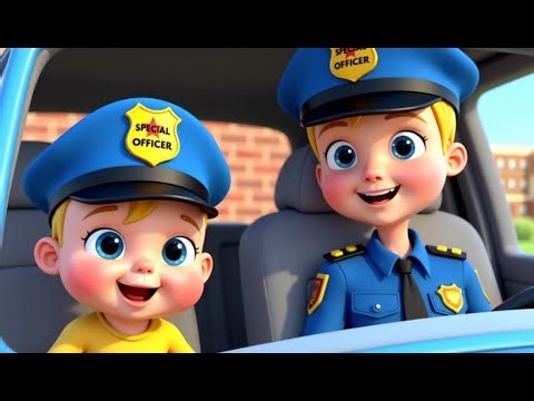 Police Officer Song for Kids 🚓 | Community Helpers Learning Video