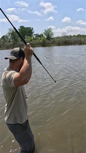 Speared a fish that almost took me swimming