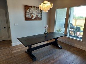 Custom Farmhouse Banquet Table With Trestle Legs - Etsy