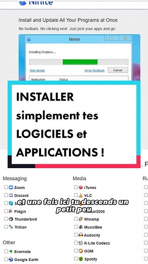 Installer simplement tes LOGICIELS et APPLICATIONS !
