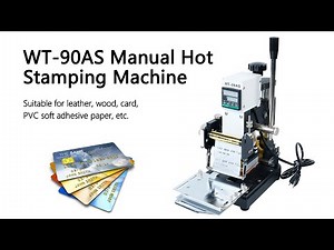 How To Use WT-90AS Stamping Machine