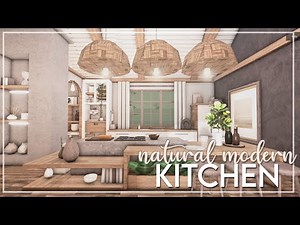 Bloxburg | Natural Modern Kitchen ($74k)