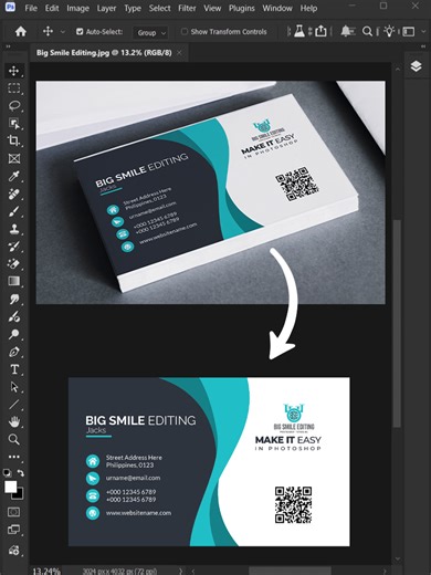 Quickly Align Visiting Cards in Photoshop 2026