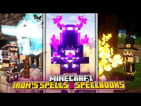 Minecraft Iron's Spells 'n Spellbooks Mod ! (Full Showcase)