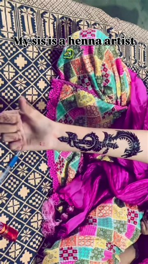 Dragon Dagger Henna Tattoo by Sister Henna Artist
