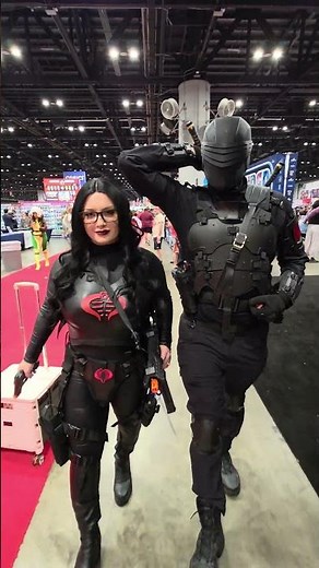 Baroness and Snake Eyes | GI JOE #megacon #cosplay #cobra