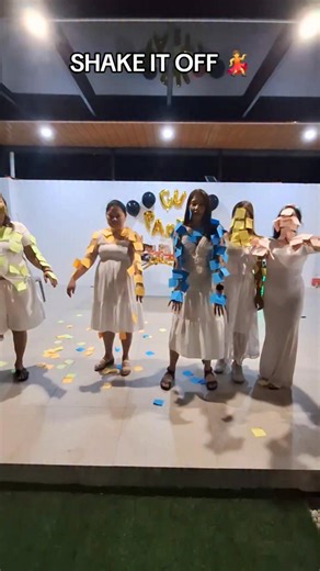 Cause the players gonna play, play, play, play, play!!! And the haters gonna hate, hate, hate, hate, hate!!! Baby, I'm just gonna shake, shake, shake, shake, shake!! SHAKE IT OFF, SHAKE IT OFF!! 🎵🎶 Muntik na nga may matumba at mahilo. Pero safe na safe po sila! 😆🤣 #GVThanksgivingParty2025 #GVProject #ChristmasGamesIdeas #ShakeitOff #TaylorSwift | Angel Olesco Escaño