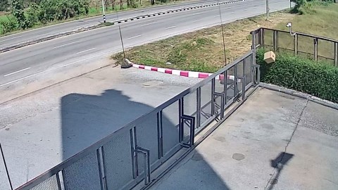 Dust devil tornado 'steals' parcel sparking fears a thief was on the prowl