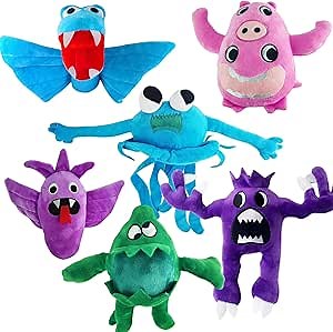 6PCS Plushies Figure Monster Doll for Kids
