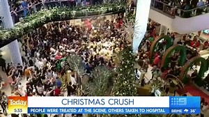 215K views · 1.6K reactions | #BREAKING: A nightmare before Christmas. Eager shoppers gathered at a Westfield in Sydney for a balloon drop filled with prizes when it turned into a Christmas crushing. #9News | 9 News | Facebook
