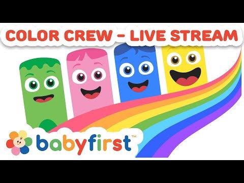 Toddler Learning Video | Color Crew Compilation - All Colors | Songs, Games & More | Live Stream