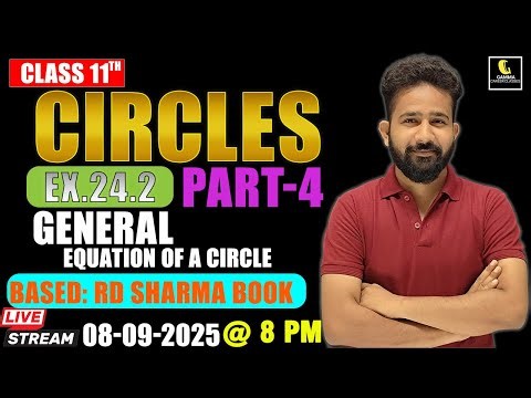 Introduction of Circle | General equation of Circle Forms RD Sharma Class 11 Ex.24.2 Q.1 to Q.2