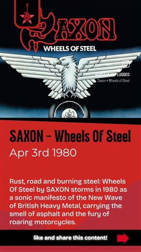 SAXON - Wheels of Steel (1980) #saxon #nwobhm #onthisday #metalreview #heavymetal #britishmetal
