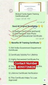 How To Apply Mutual Funds Agent Skill India Training Certificate | Mutual Funds Agent Skill Training