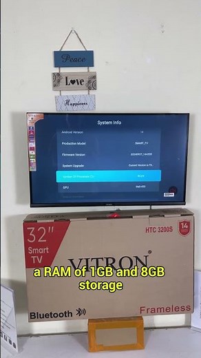 Upgrade your entertainment experience with this Vitron 32'' Smart TV oing for only KSh13,978