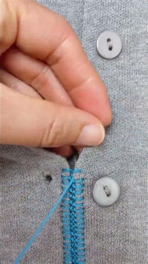 How to Sew a Beautiful Custom Buttonhole on Knitted Sweaters