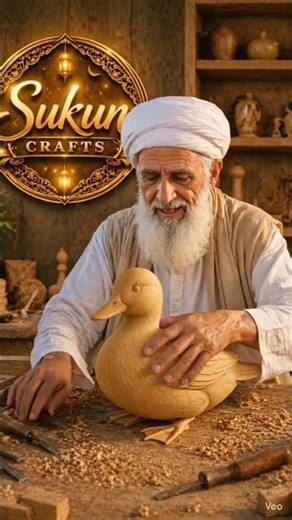 Wooden Duck Making 🦆 | Amazing Hand Craft by Sukun Crafts ✨ #viral