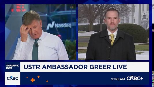 U.S. Trade Rep. Jamieson Greer: President Trump's tariffs policy has been incredibly successful