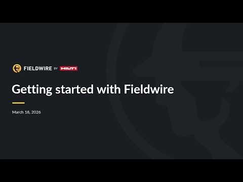 Getting started with Fieldwire | AU Webinar