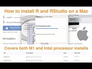 How to Install R and RStudio on Mac OS X (covers both Intel and M1 processors)